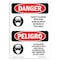Signmission OSHA, Glasses W/ Side Shields Bilingual, 14in X 10in, 10" W, 14" H, Spanish, OS-DS-D-1014-VS-1561 OS-DS-D-1014-VS-1561 - alternate 1